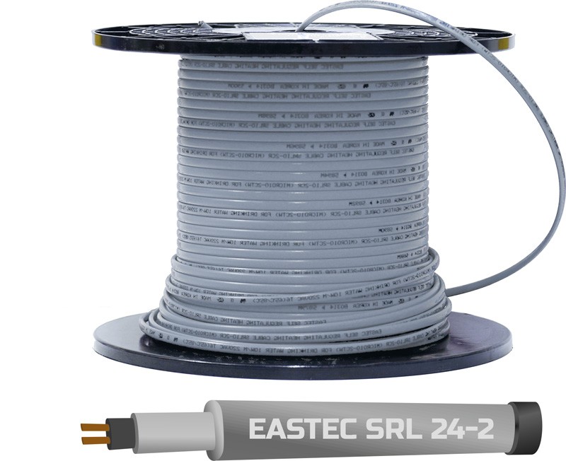 EASTEC SRL 24-2 M=24W, 300м/рул., греющий кабель без оплетки